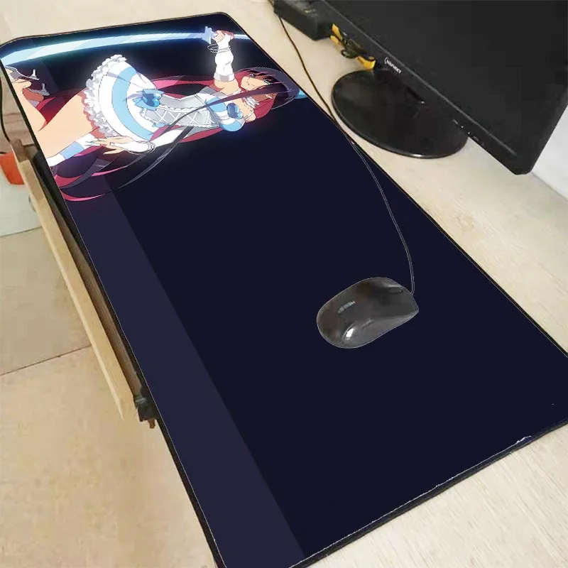 MRGBEST Чулки Аниме девушка RGB мягкий большой игровой коврик для мыши светящийся