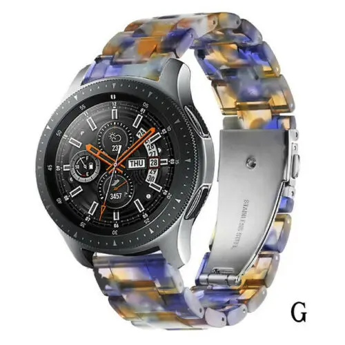 G Быстросъемный резиновый ремешок для часов для samsung Galaxy Watch S3/S2 Galaxy 42 мм/46 мм/gear S3/S2/Active Ticwatch 2/E - Цвет ремешка: G