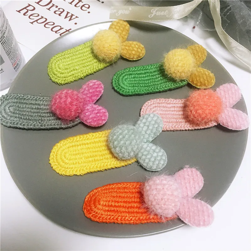 Сделай Сам зажим для волос Материал Новый Цвет Вязание BB мягкий полуготовая