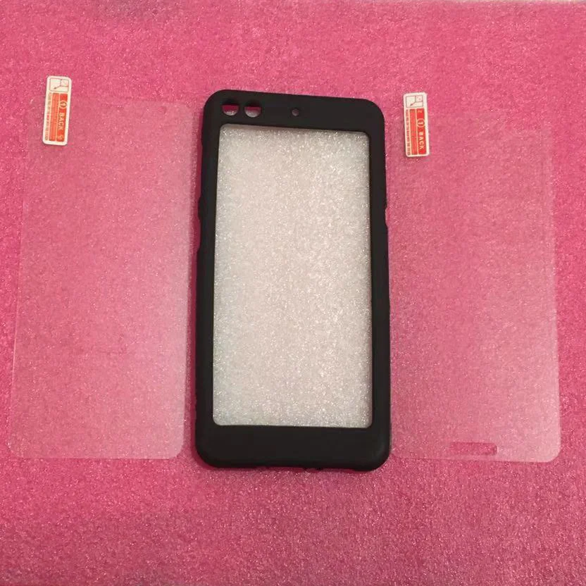 RYKKZ DIY 3D ТПУ Прозрачная черная рамка чехол для телефона Coque для Hisense A6 чехол s - Цвет: With back film