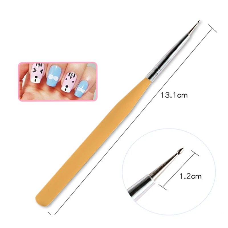 7 шт./компл. инструменты для ногтей кисти полировки белые патинговые ручки гель