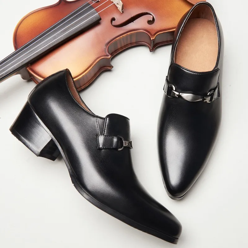 Обувь на высоком каблуке Мужская обувь из натуральной кожи дышащая официальная с