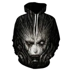 Толстовка Мужскаяженская с 3D-принтом черепа, модная брендовая повседневная кофта с капюшоном в стиле хип-хоп, уличная одежда, топы, 2021