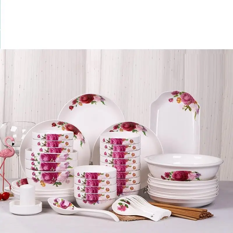 Блюдо фарфоровая тарелка Vajilla лапша в Корейском стиле мороженое кокосовый набор