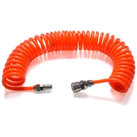 new 3m6m9m12m15m pneumatic pu 64mm 85mm air compressor telescopic spiral hose spring tube dropship flexible air tool pipe