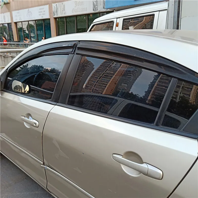 Для Mazda 3 оконный козырек вентиляционные оттенки пластиковый дождь и блеск