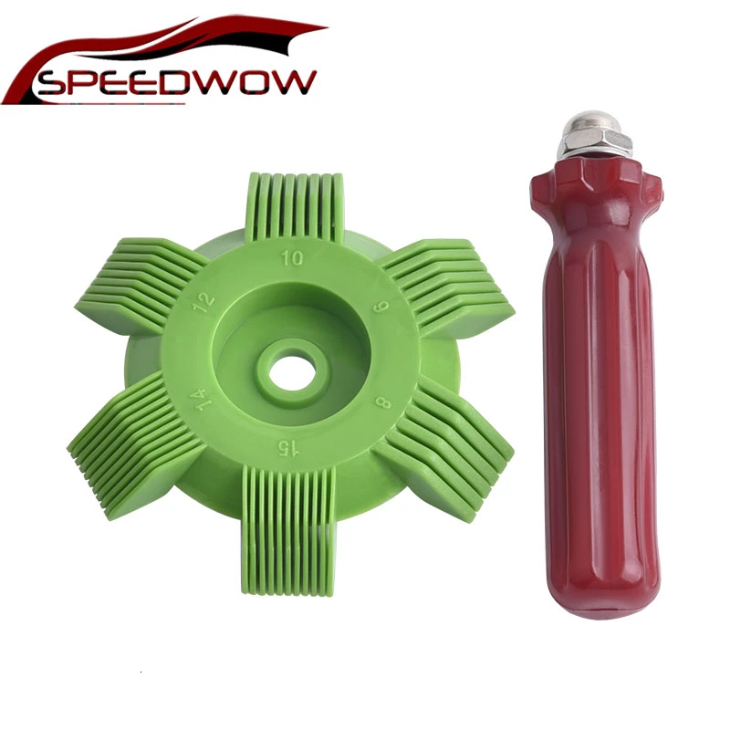 

SPEEDWOW Universal Car A/C Radiator Condenser Evaporator Fin Straightener Coil Comb Coil Straightener Cleaning Tool