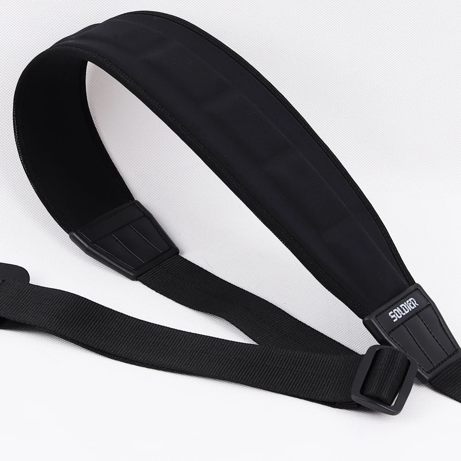 erweitern und verdicken schaum gummi schwarz akustische gitarre elektrische gitarre bass strap mit lederband ende verstellbaren gürtel free globa