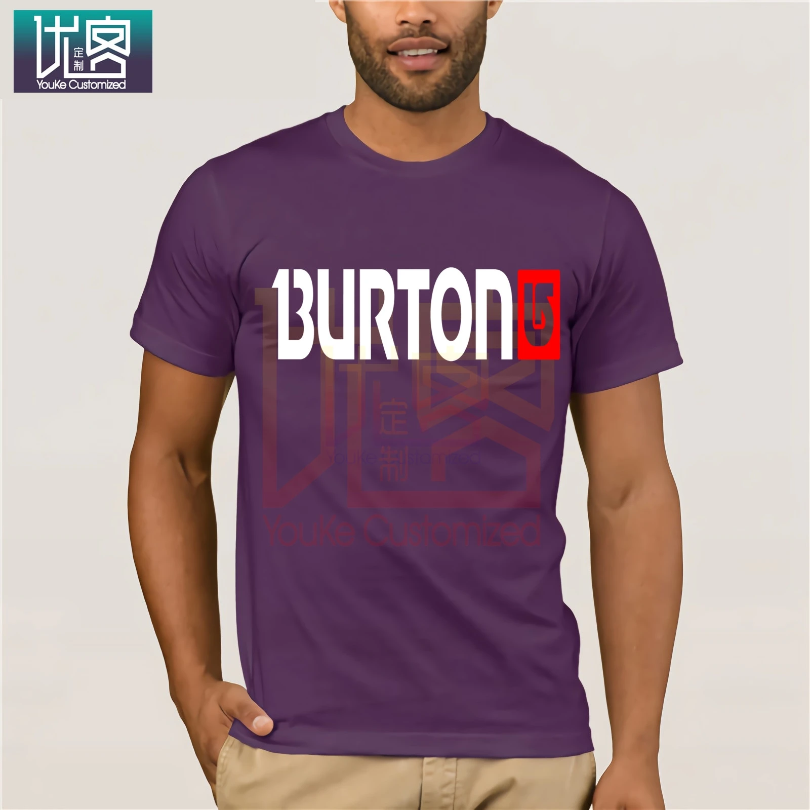 Мужская футболка с логотипом Burton Arrow хлопковая Футболка рисунком крутая модная