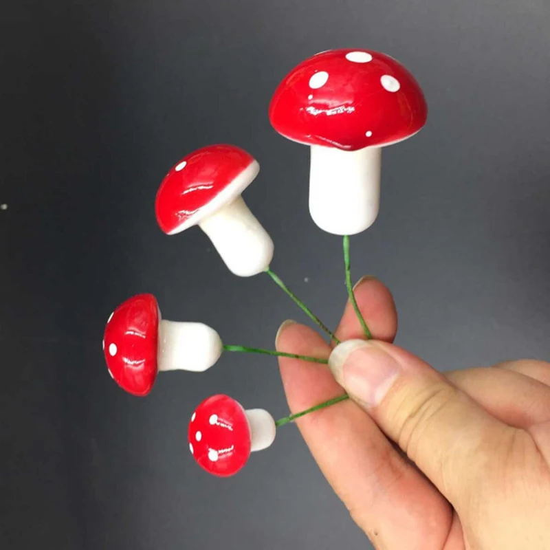 Искусственные мини грибы имитация растений микро ландшафт Горшечное растение