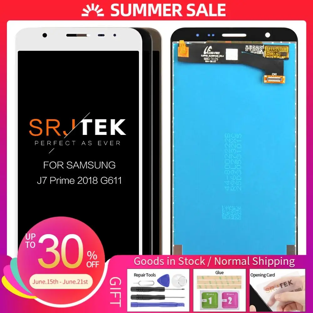 Оригинальный ЖК-дисплей для SAMSUNG Galaxy J7 Prime 2018 сенсорный экран G611 запасные части |