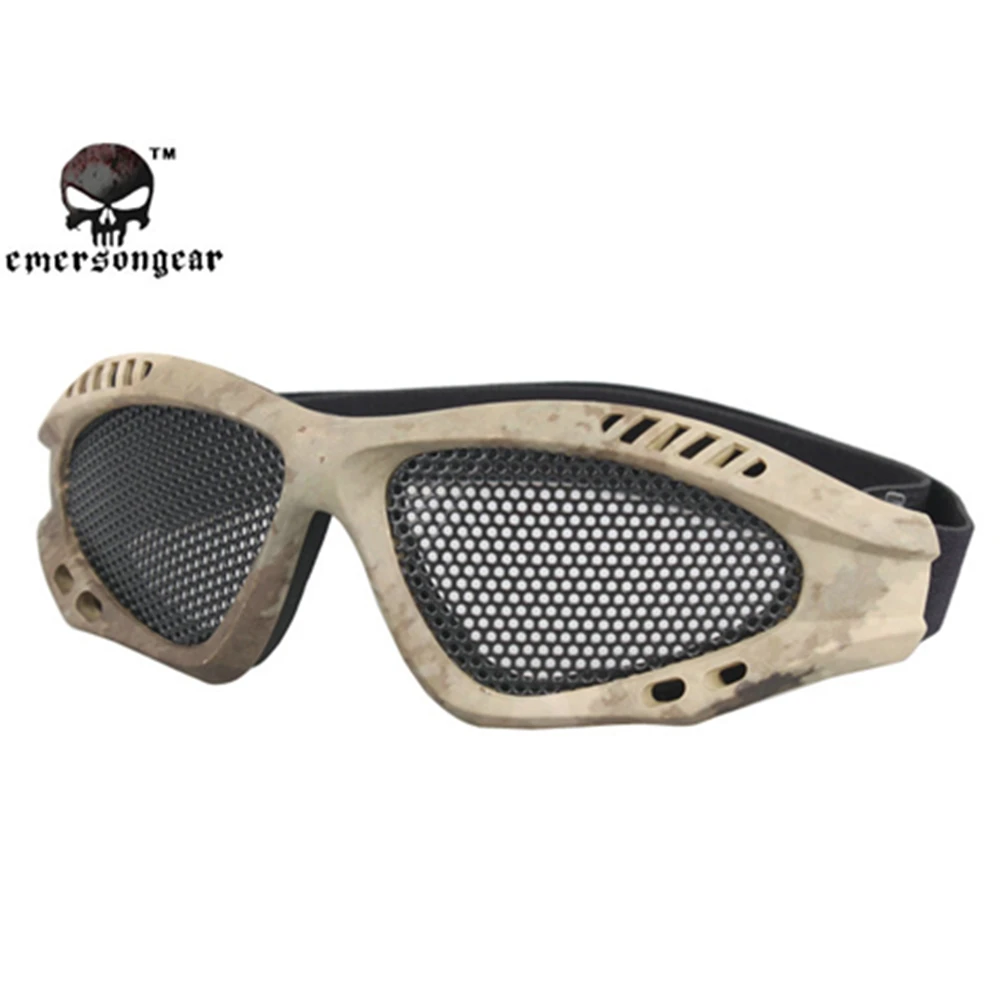 Emersongear Эмерсон ноль очки Painball Защита Для Страйкбола Очки стальная сетка военный Пейнтбольный шлем очки для пеших прогулок