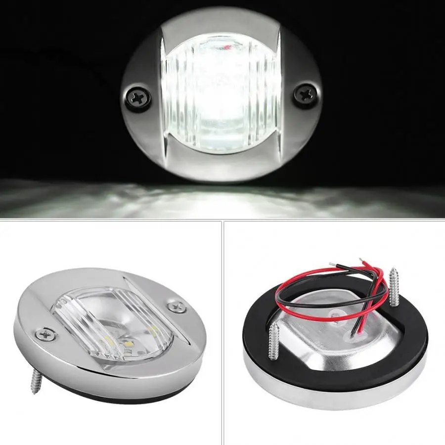 12 В Белый светодиодный водонепроницаемый анкер из нержавеющей стали для морской
