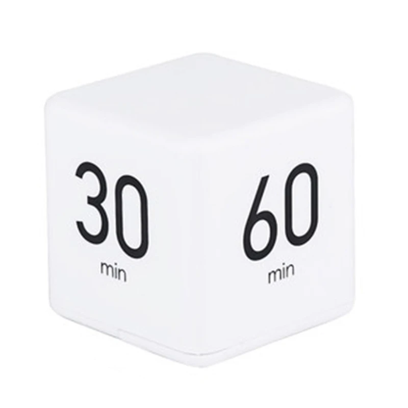 

Cube Shape Countdown Reminder Timer Mechanical Alarm Clock Interval Reminder H3CC