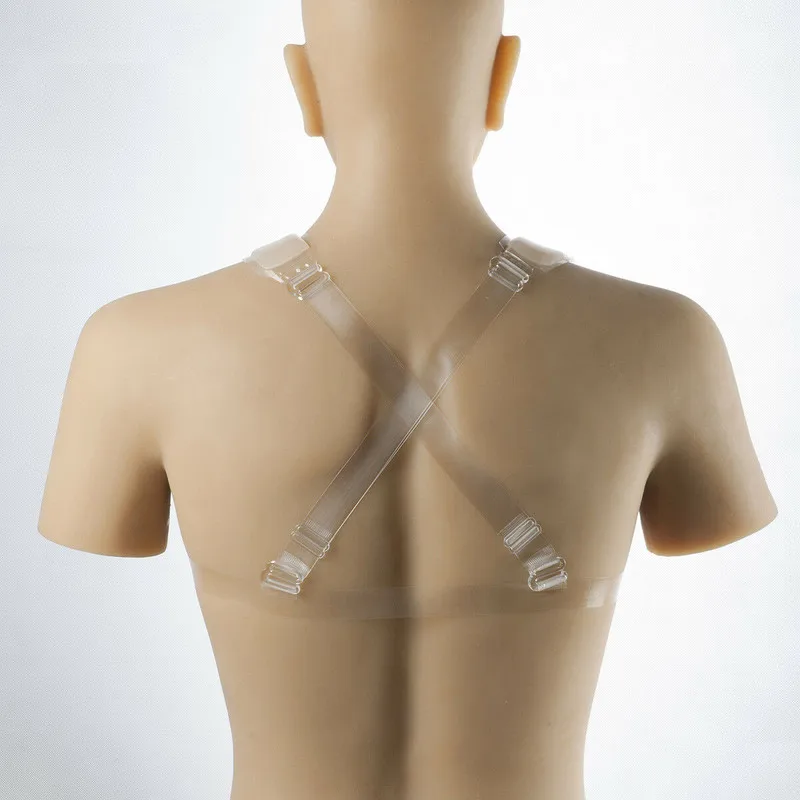 

Artificial Silicone Breast Forms Straps-on Crosseresser F Cup 1800g Bust Transgender Mastectomy Bra One-Piece Push Up Full Cup