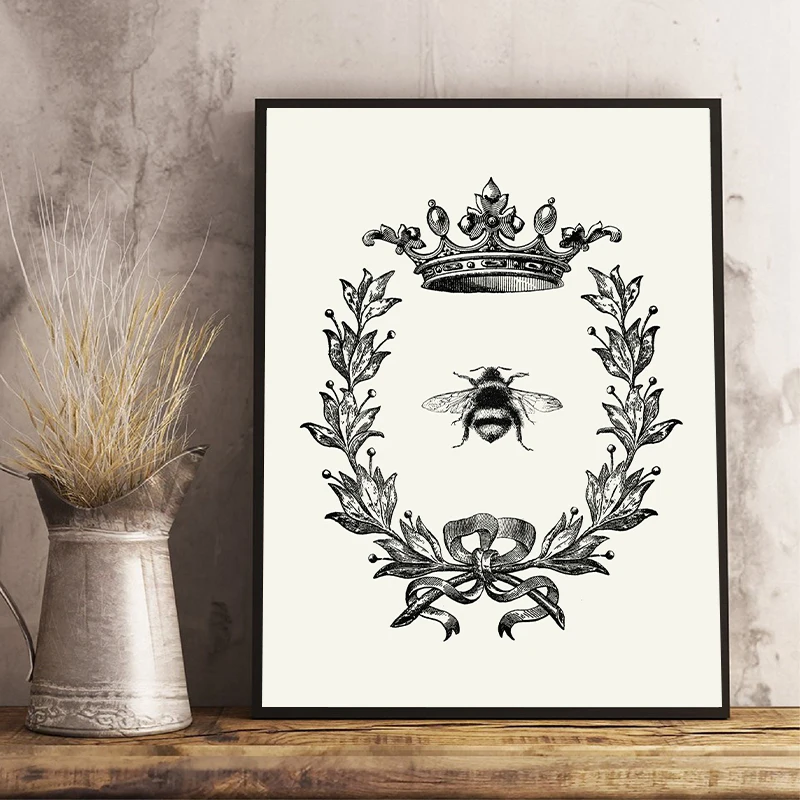 Пчелиная королева принты деревенская Настенная картина декор фермерского дома