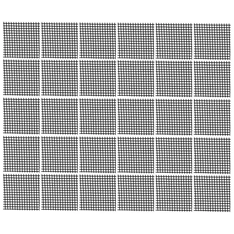 

30 шт., пластиковые сетчатые коврики для цветочных Горшков