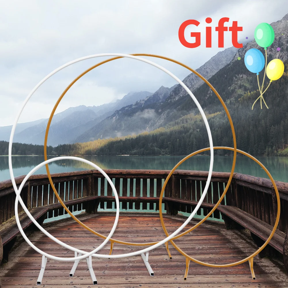 

Бесплатная фоторамка для свадебной фотосъемки, украшения для дня рождения, воздушный шар, лук, круглая фоновая рамка