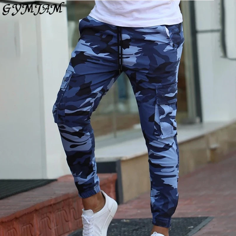 Брюки мужские камуфляжные в стиле хип хоп модные повседневные джоггеры