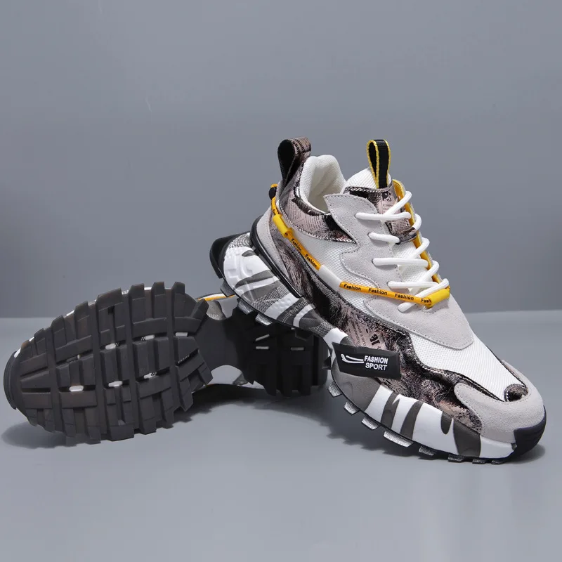 

2021 summer new flying woven casual shoes men trend all-match sports shoes old shoes men