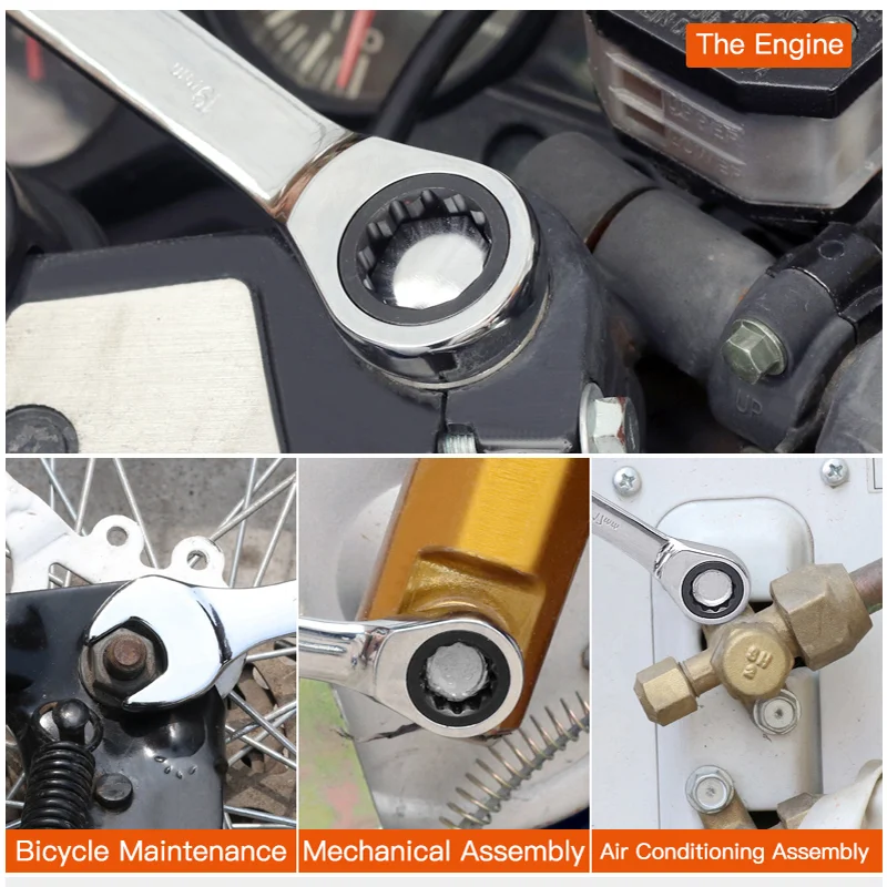 AIRAJ Ratchet разводной раздвижной гаечный ключ для гнездо набор инструментов