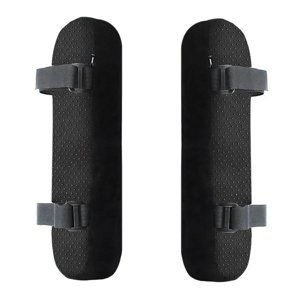 

Hot 2pcs Ultra-Soft Memory Foam Chair Armrest Pads Elbow Pillow Support Universal Fit For Home or Office Chair For Elbow Relief