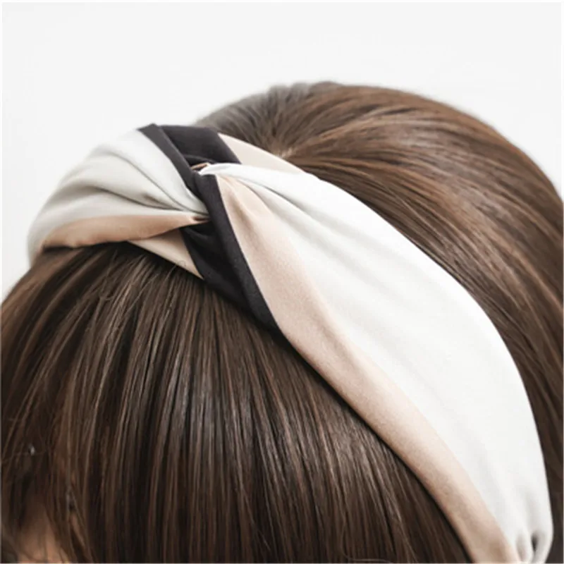 

INS Korea Style Hairband Top Knot Vintage Fashion Fabric Hair Head Hoop Bands Accessories Headband For Women Girls Headdress