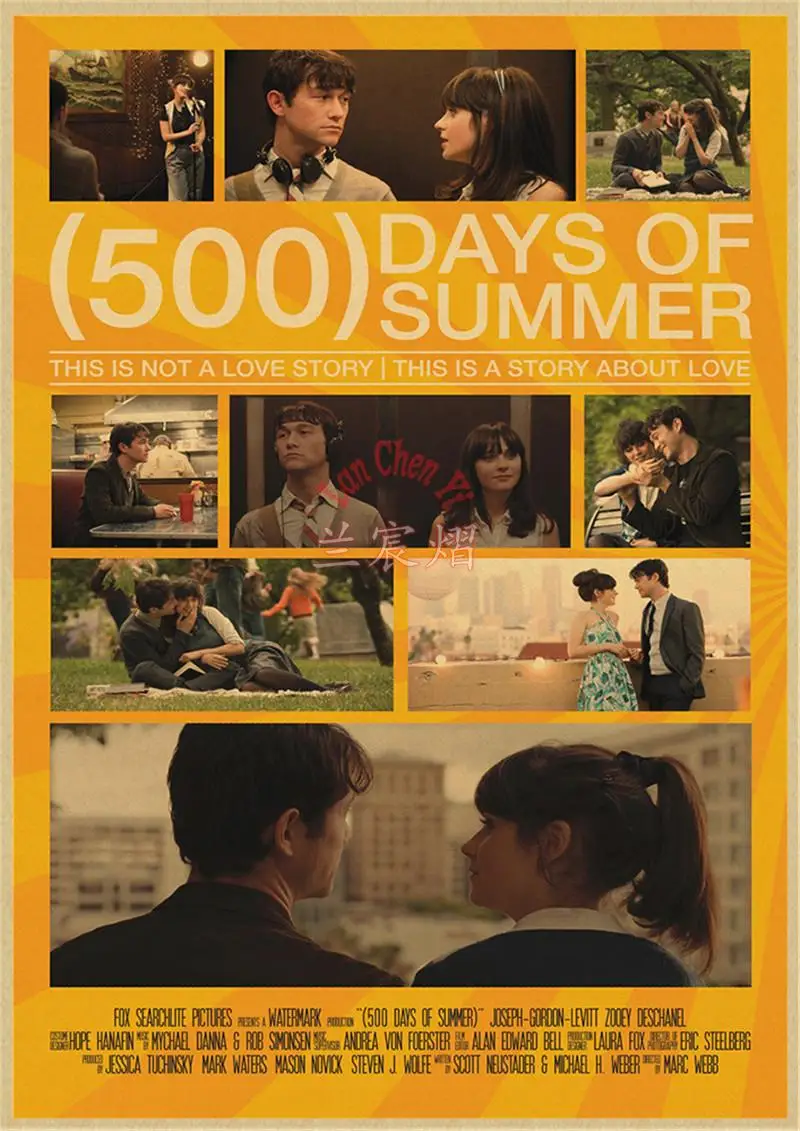 

Постер "500 дней лета" из крафт-бумаги