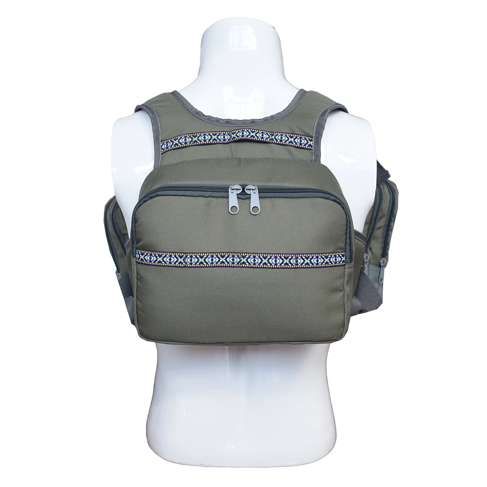 

Adjustable Fishing Vest Multi-pocket Fly Fishing Vest Backpack Chest Mesh Bag Backpack Outdoor Jacket For Pesca Fishing Clothes