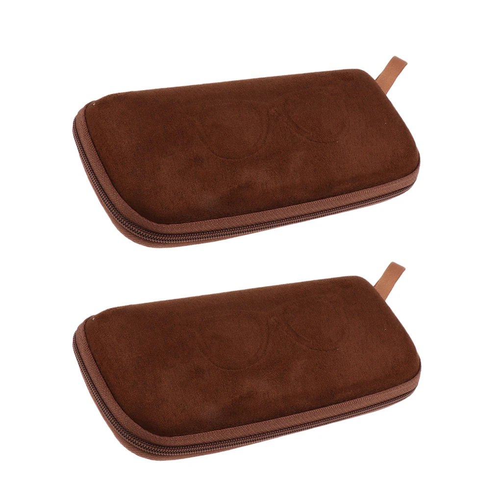 2 x твердых чехла на молнии для очков футляр