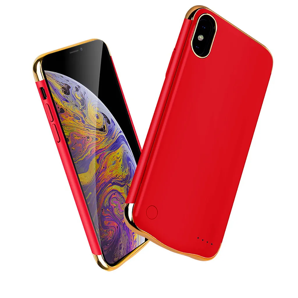 Расширенный аккумулятор 5800 мач чехол для телефона зарядки iphone X/XS 5 8 дюйма/XR 6 1