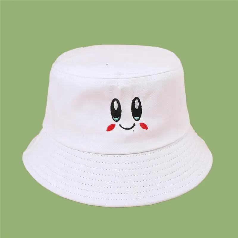 

Ldslyjr Cartoons Lovely Face Cotton Bucket Hat Fisherman Hat Outdoor Travel Hat Sun Cap Hats for Men and Women 150