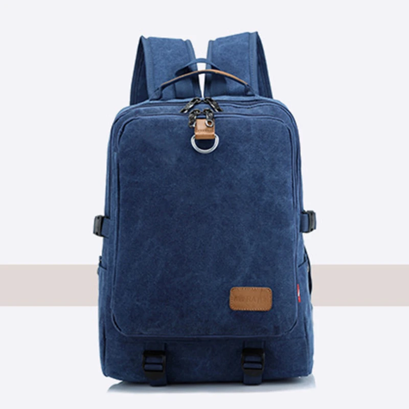 

Canvas Laptop Backpack Casual Business Mens Brand 2021 Trend Simple Male Travel Backpack New Durable School Bag Sport Bag Boy
