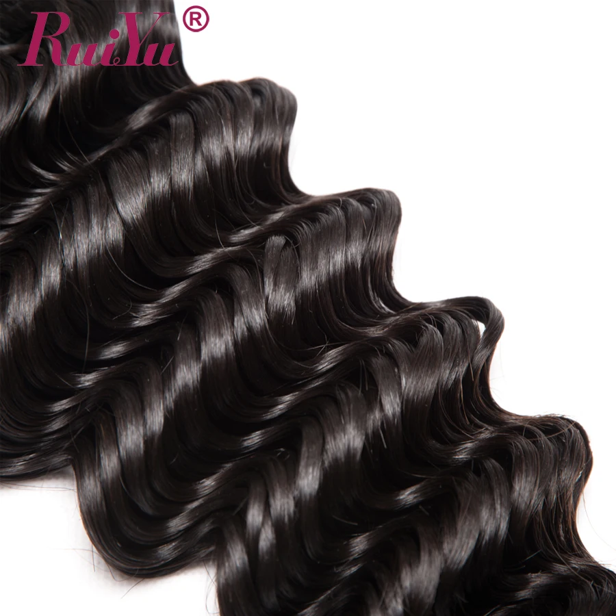 RUIYU волосы свободные глубокая волна пучки перуанские волосы Remy человеческие волосы для наращивания свободные волнистые в наборе предложения 10-28 дюймов