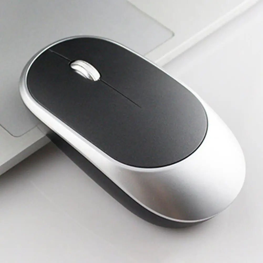 Ultra-Thin 2.4Ghz Mute Button Rechargeable Wireless Mouse Silence Mause for Office Home Laptop Computer PC Accessories | Компьютеры и