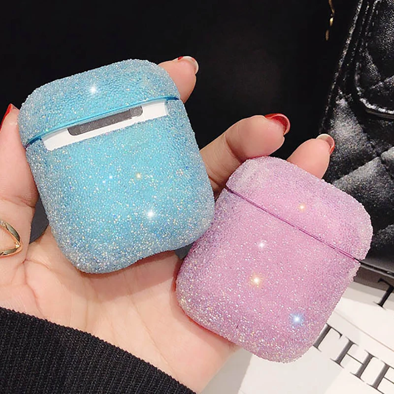 Роскошный блестящий чехол для наушников Airpods Pro 1 2 Жесткие ПК чехлы s Apple AirPods 3