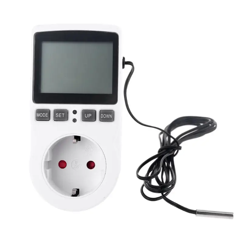 

Digital Thermostat Temperature Controller Socket Outlet 16A with Timer Sensor