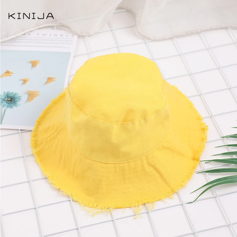 Женская панама для заусенцев складная шляпа бассейна Солнцезащитная улицы одноцветная рыбака шапка