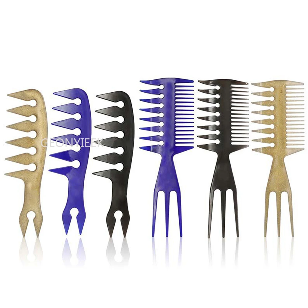 

2021 styling hair brush oil comb,Retro oil head wide tooth comb,Men's beard comb,Barber hair styling tools