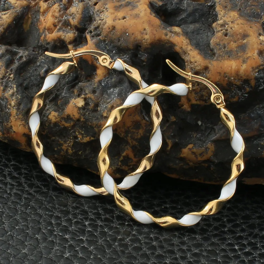 Новейшие Модные ювелирные изделия из нержавеющей стали, простые круглые серьги-кольца, Индивидуальные женские серьги, магазин Joyas Mujer EFGZBMEP