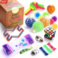 23pcs pack fidget sensory toy set stress relief toys autism anxiety relief stress pop bubble fidget toys for kids adults i