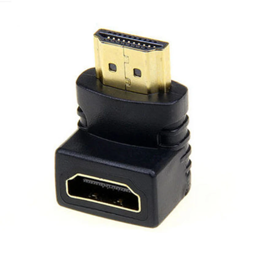 1 шт. адаптер HDMI штекер-гнездо 90 градусов прямоугольный угловой удлинитель