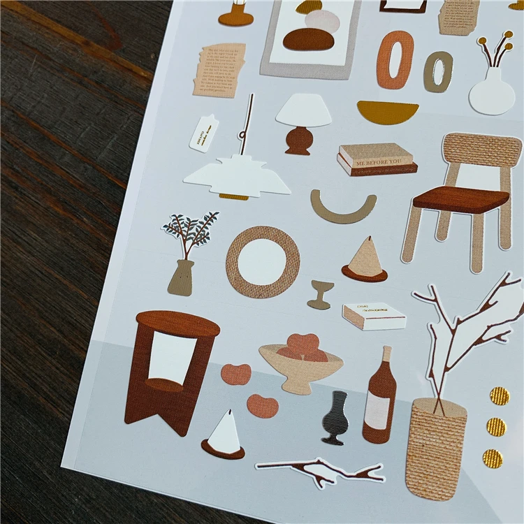 Корейский материал ins стиль дневник домашние японские бумажные наклейки diy