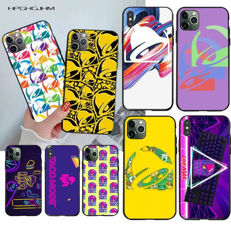 Черный мягкий чехол taco bell для iPhone 11 pro XS MAX 8 7 6 6S Plus X 5S SE 2020 XR | Мобильные телефоны и