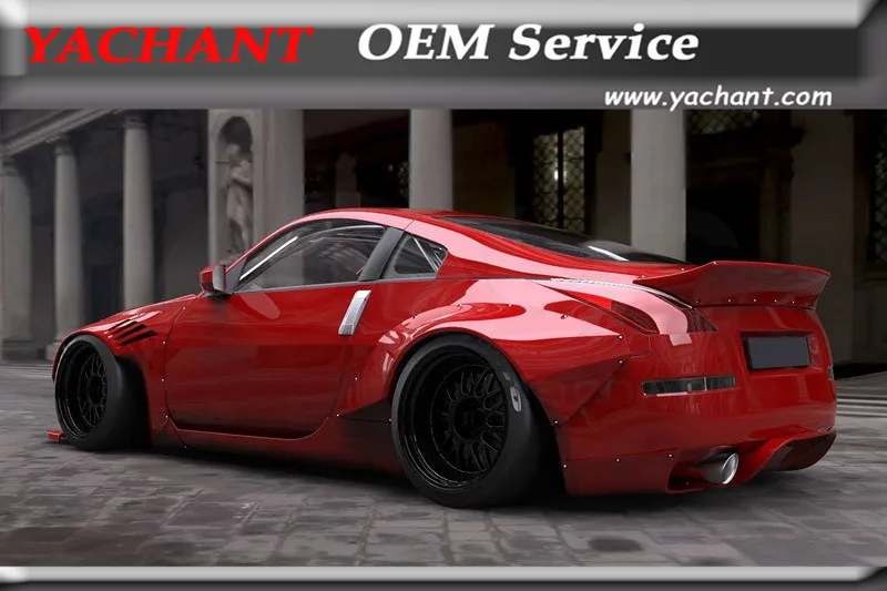 

Car-Styling FRP Fiber Glass Fender Flare Kit 2Pcs Fit For 2002-2008 350Z Z33 RB Style Rear Fender