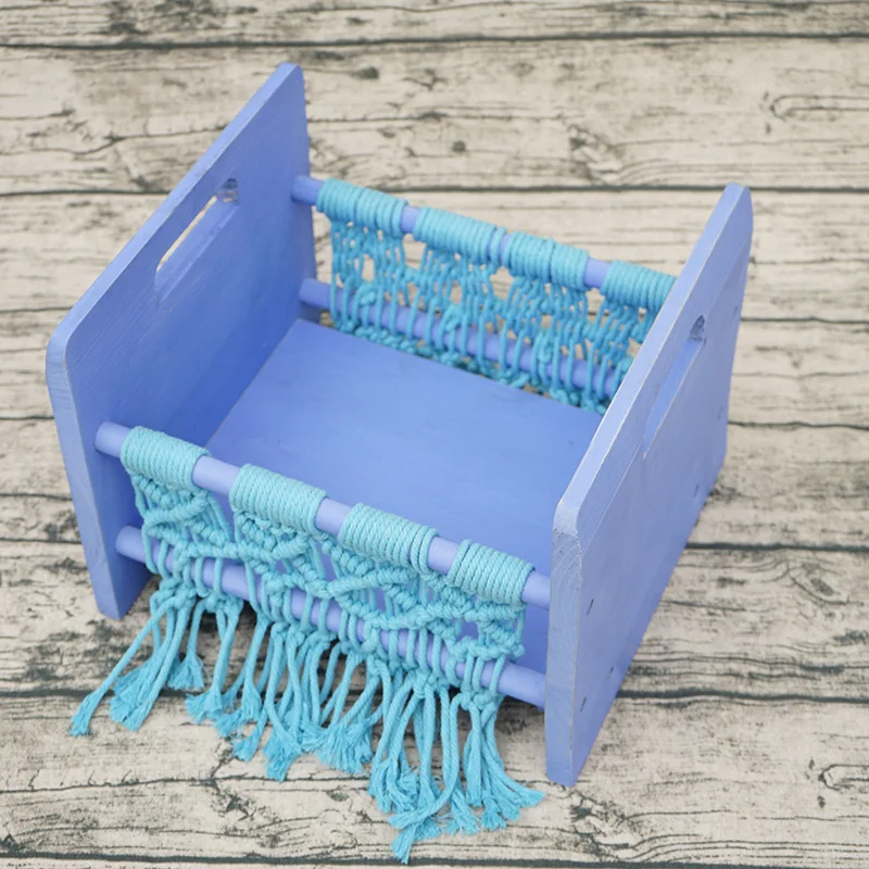 Реквизит для фотосъемки новорожденных ретро старая деревянная кроватка