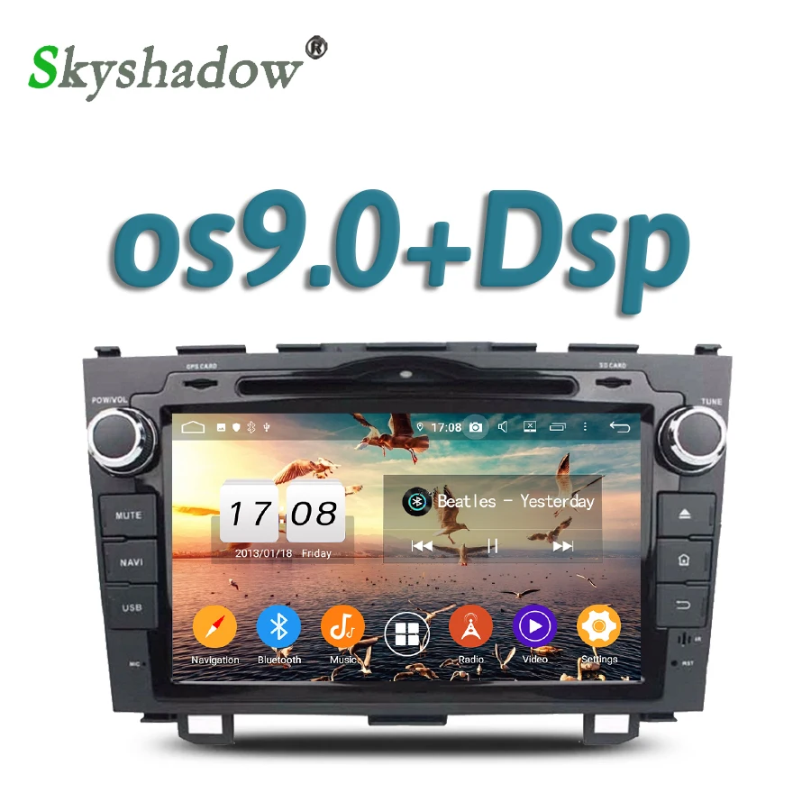 TDA7851 DSP Android 10 4 Гб + 32 ГБ Восьмиядерный автомобильный DVD плеер GPS карта RDS радио wifi 4G