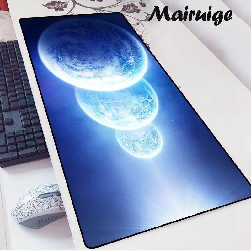 

90x40cm Planet Space Large Mouse Pad Non-Slip XXL Art Mousepad Laptop PC Gaming Accessories Gamer Desk Mat Keyboard Table Pad