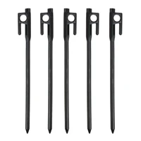 5pcs steel tent stakes heavy duty tarp pegs solid stakes garden camping stakes 20cm 30cm 40cm optional