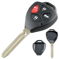 4 buttons remote car key shell case fit for toyota corolla rav4